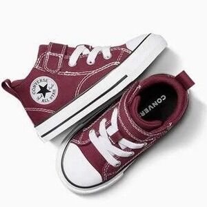 Converse Baby Maroon High-Top Sneakers sz 5